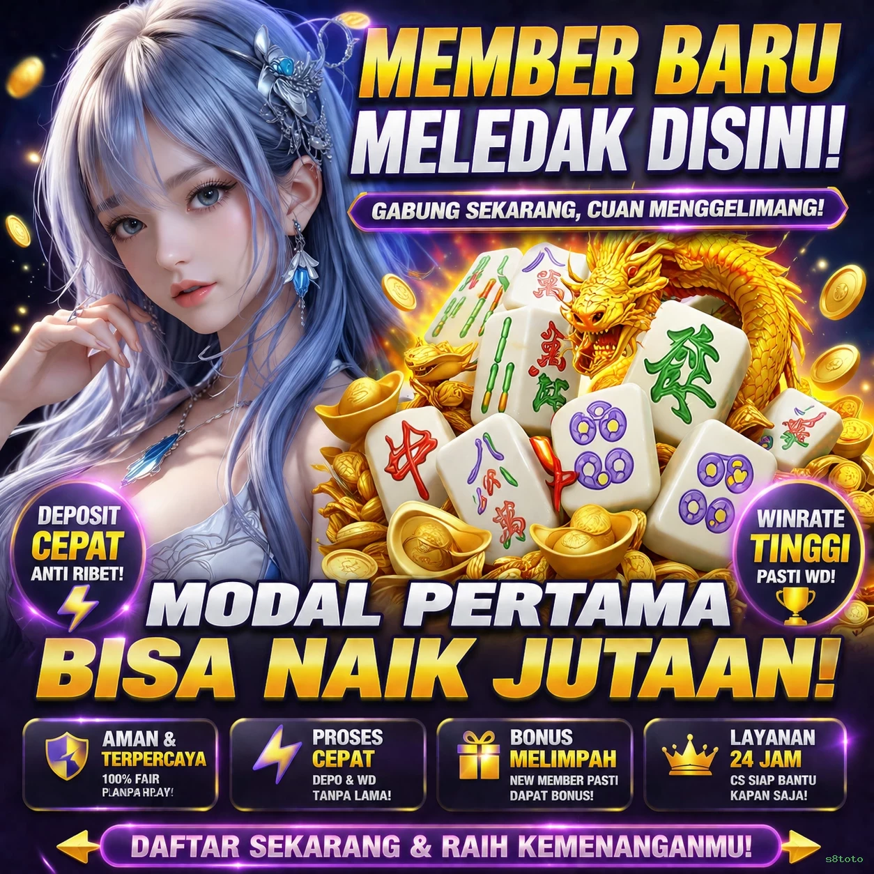 Berbagai Jenis Permainan yang Tersedia di s8toto